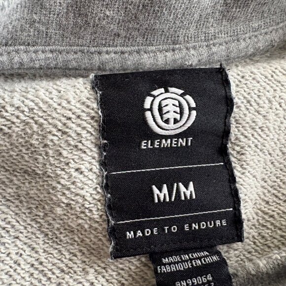Mens Element Skateboards Gray Crewneck Pullover Sweatshirt Size Medium - Picture 3 of 4